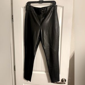 Black Faux Leather leggings
